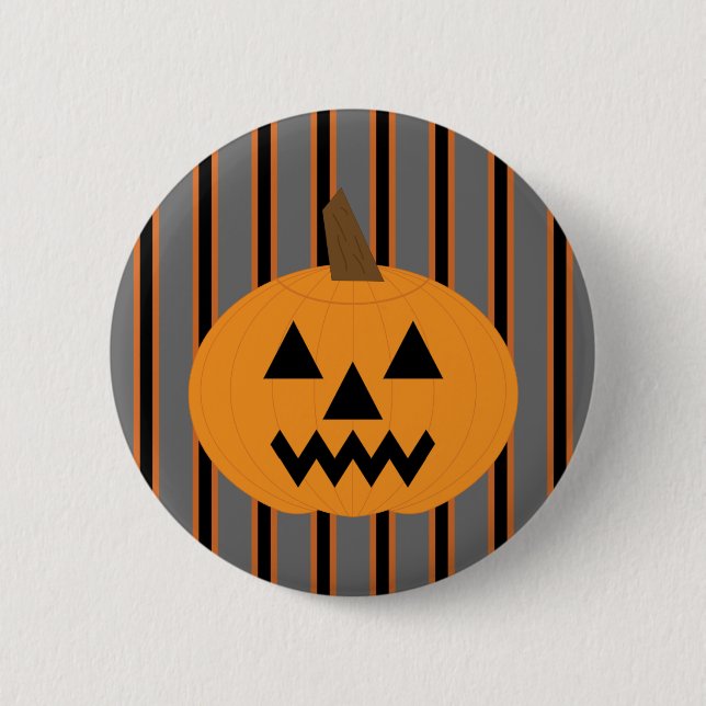 Fun and Fancy Halloween Pumpkins 2 Inch Round Button (Front)