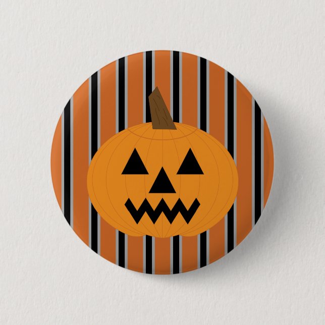 Fun and Fancy Halloween Pumpkins 2 Inch Round Button (Front)