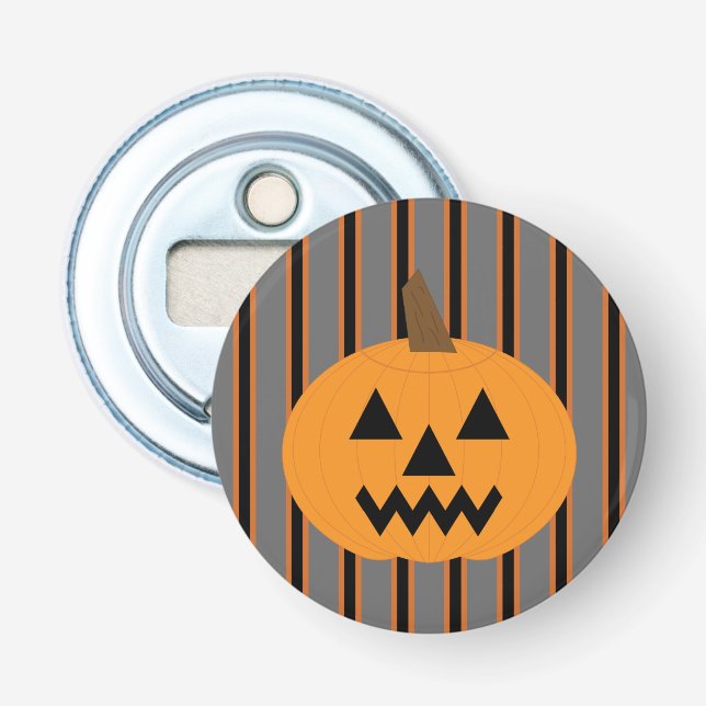 Fun and Fancy Halloween Pumpkins Bottle Opener (Front)