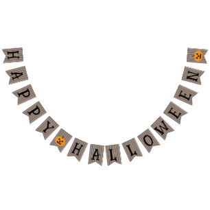 Fun and Fancy Halloween Pumpkins Bunting Flags