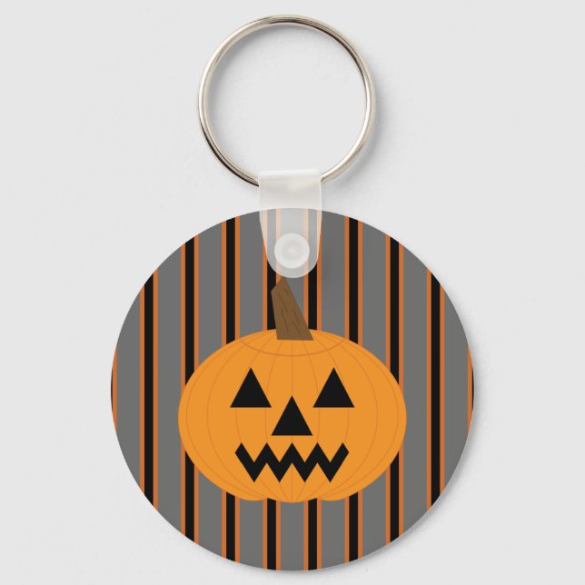 Fun and Fancy Halloween Pumpkins Keychain (Front)