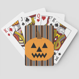 Fun and Fancy Halloween Pumpkins Playing Cards