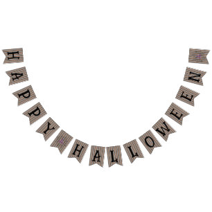 Fun and Fancy Halloween Spider Webs Bunting Flags