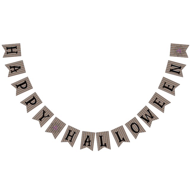 Fun and Fancy Halloween Spider Webs Bunting Flags (All)