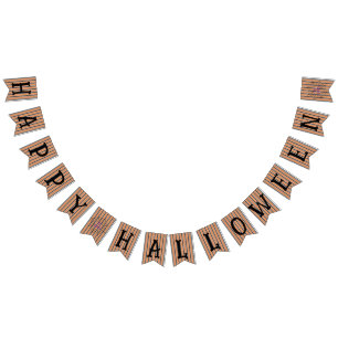 Fun and Fancy Halloween Spider Webs Bunting Flags