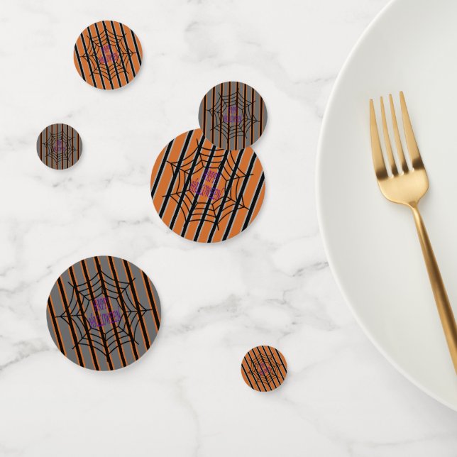 Fun and Fancy Halloween Spider Webs Confetti (Group)