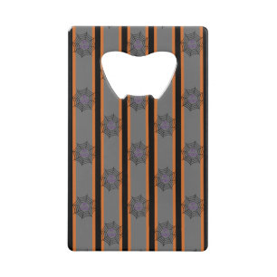 Fun and Fancy Halloween Spider Webs Credit Card Bottle Opener