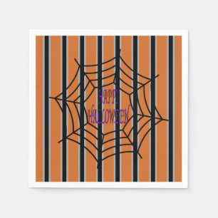 Fun and Fancy Halloween Spider Webs Napkin