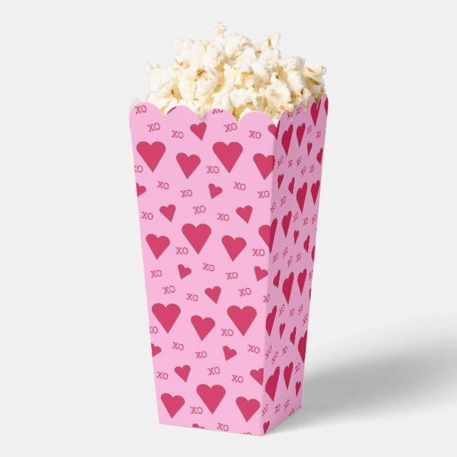 Fun and Fancy Heart Popcorn Favor Box (Popped)