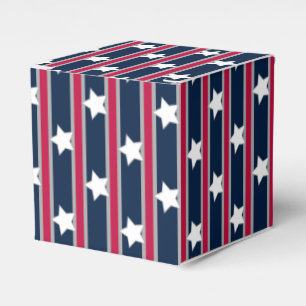 Fun and Fancy Patriotic Stars and Stripes Favor Box