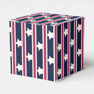 Fun and Fancy Patriotic Stars and Stripes Favor Box