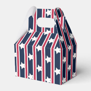 Fun and Fancy Patriotic Stars and Stripes Favor Box