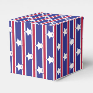 Fun and Fancy Patriotic Stars and Stripes Favor Box