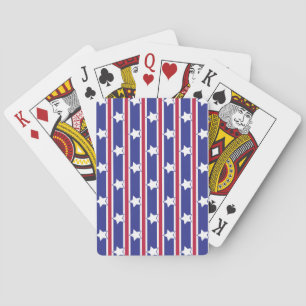 Fun and Fancy Patriotic Stars and Stripes Playing Cards