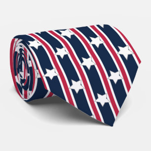 Fun and Fancy Patriotic Stars and Stripes Tie