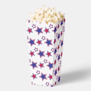 Fun and Fancy Patriotic Stars Popcorn Favor Box