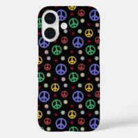 Fun and Fancy Peace Sign, Flowers & Hearts