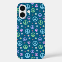 Fun and Fancy Peace Sign, Flowers & Hearts