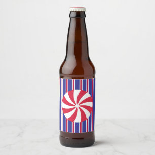 Fun and Fancy Peppermint Candy Beer Bottle Label
