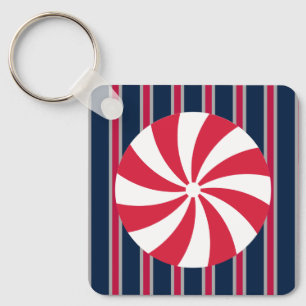 Fun and Fancy Peppermint Candy Keychain