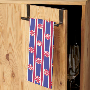 Fun and Fancy Peppermint Candy Kitchen Towel