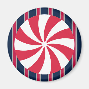 Fun and Fancy Peppermint Candy Magnet