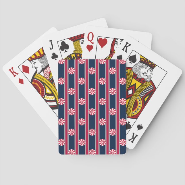 Fun and Fancy Peppermint Candy Playing Cards (Back)