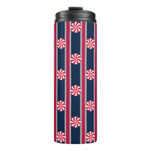 Fun and Fancy Peppermint Candy Thermal Tumbler