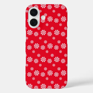 Fun and Fancy Pink Christmas Peppermint Candy iPhone 16 Case