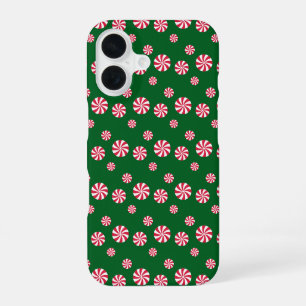Fun and Fancy Pink Christmas Peppermint Candy iPhone 16 Case