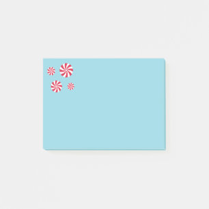 Fun and Fancy Pink Christmas Peppermint Candy Post-it Notes
