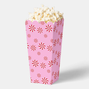 Fun and Fancy Pink Peppermint Popcorn Favor Box