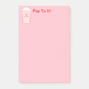 Fun and Fancy "Pop To It" Popcorn Post-it Notes