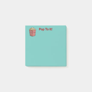 Fun and Fancy "Pop To It" Popcorn Post-it Notes