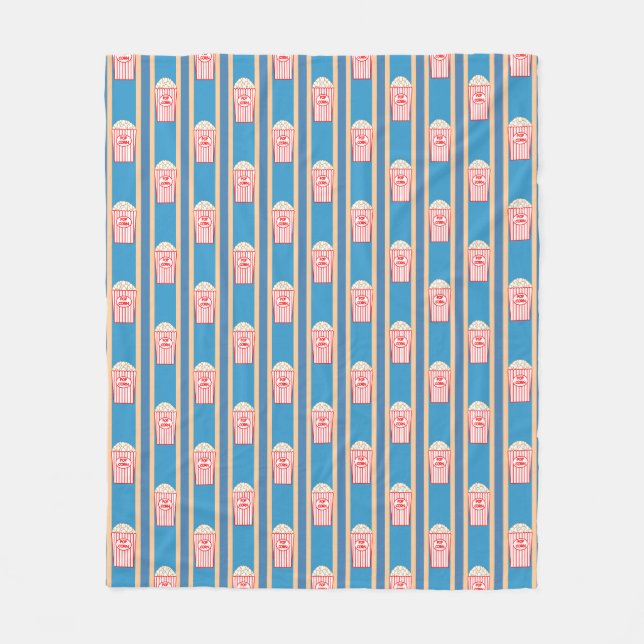Fun and Fancy Popcorn Fleece Blanket (Front)