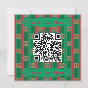 Fun and Fancy Pretzel QR Invitation