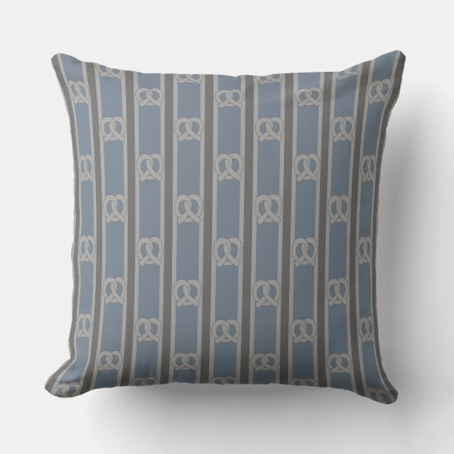 Fun and Fancy Pretzel Throw Pillow (Front)
