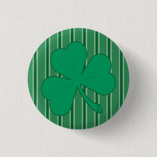 Fun and Fancy Shamrock 1 Inch Round Button