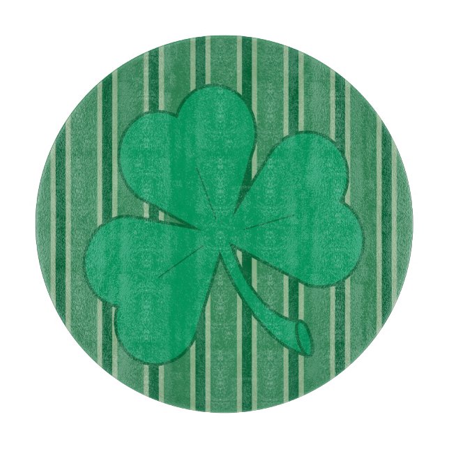 Fun and Fancy Shamrock Cutting Board (Front)