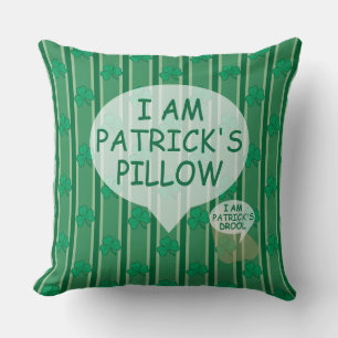 Fun and Fancy Shamrock Throw Pillow