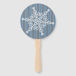 Fun and Fancy Snowflake Hand Fan