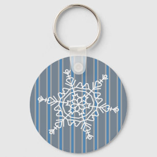 Fun and Fancy Snowflake Keychain