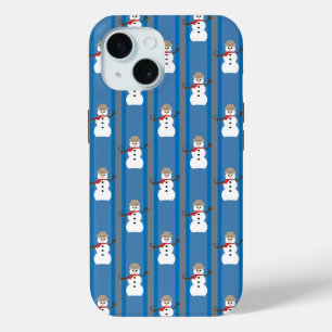 Fun and Fancy Snowman Detective iPhone 15 Case