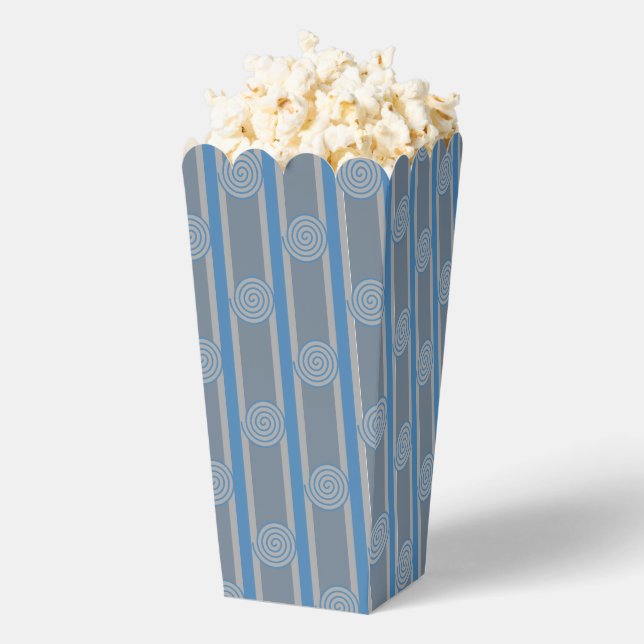 Fun and Fancy Spirals and Stripes Popcorn Favor Box (Popped)