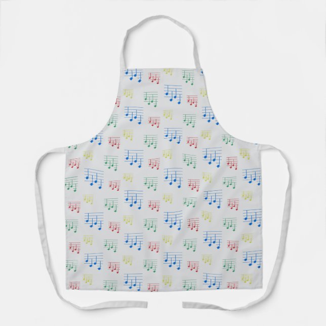 Fun and Fancy Ukulele Tuning Song Music Note Apron (Front)
