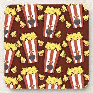 Fun and Fresh Movie Popcorn Coaster