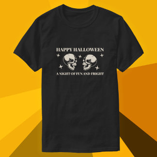 Fun and Fright Spooky Skulls Halloween T-Shirt