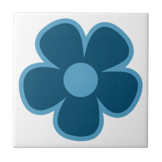 Fun and Funky 60s 70s Retro Flower Tile