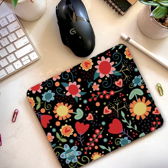 “Fun and  Funky” Floral Inspirivity Mouse Pad (Creator Uploaded)