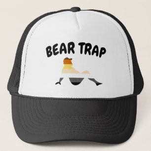 Fun and Funny Bear Pride Bear Trap T-Shirt Trucker Hat